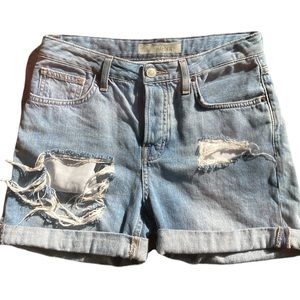 Topshop moto Hayden denim shorts size 2
